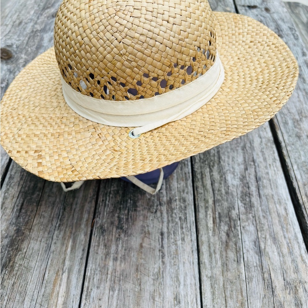 Columbia Natural Straw Sun Hat size small/medium - Picture 6 of 6
